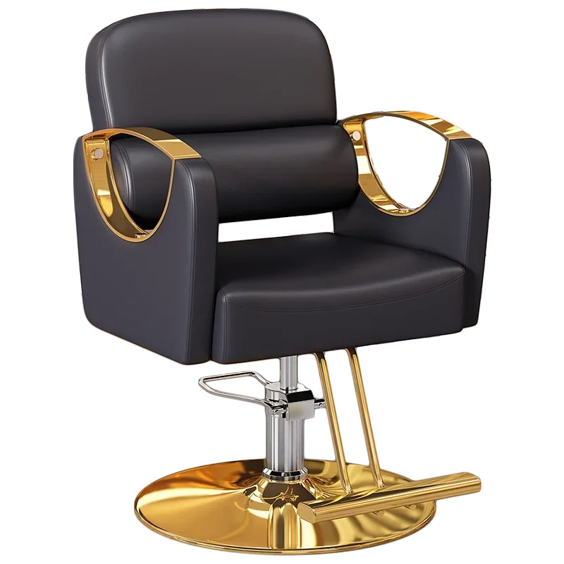

Professional Hairdresser Chair Salon Hair Stylist Pink Adjustable Barber Armchairs Siege Pump Black Gold Hydraulic Chairs Beauty