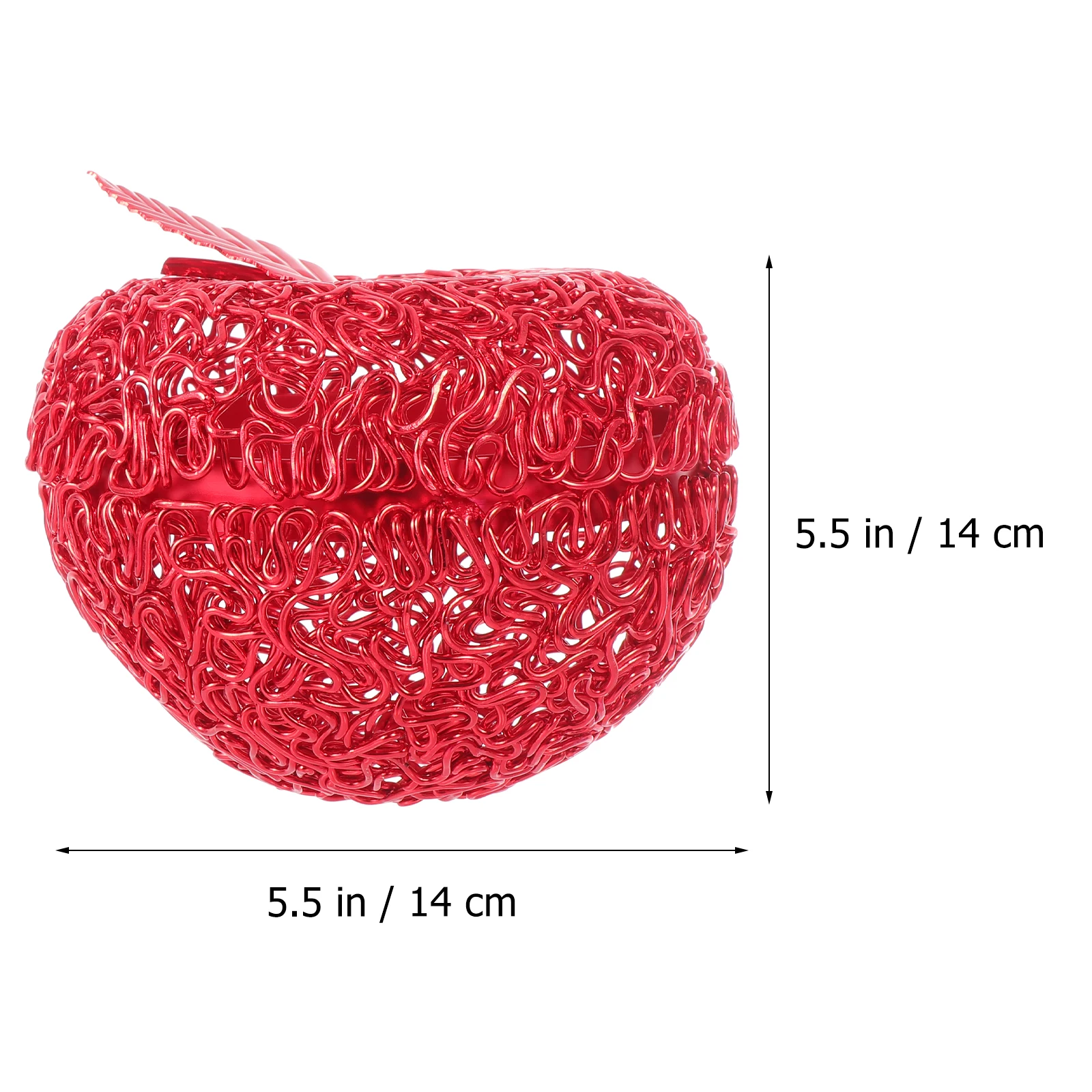 

1Pcs Aluminum Apple Shaped Storage Jar Hollowed Out Candy Container for Dried Fruits Cookies Coffee Tea Desktop Organizer Home