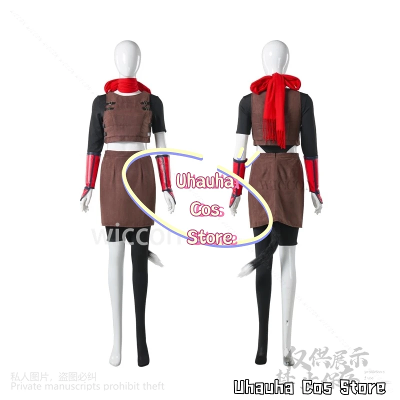 أزياء أنيمي لذيذة في الزنزانة التأثيرية إيزومي هيتومي فستان مثير زي موحد باروكات ذيل فروي لحفلات الهالوين حسب الطلب