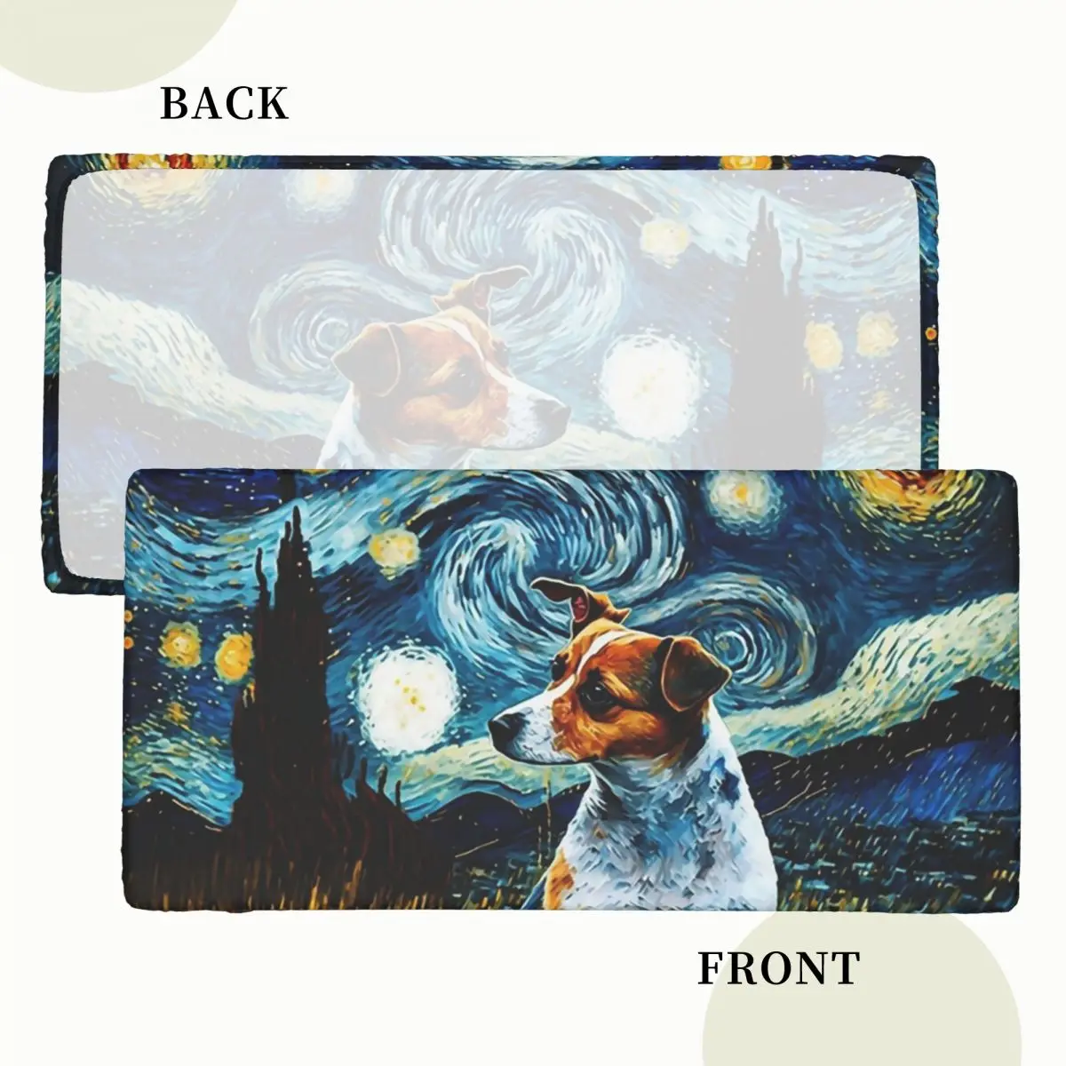 Dog Jack Russell Terrier Pop Art Custom Rectangular Tablecloth Waterproof Table Cover for Festival Party Decorations Table Cloth