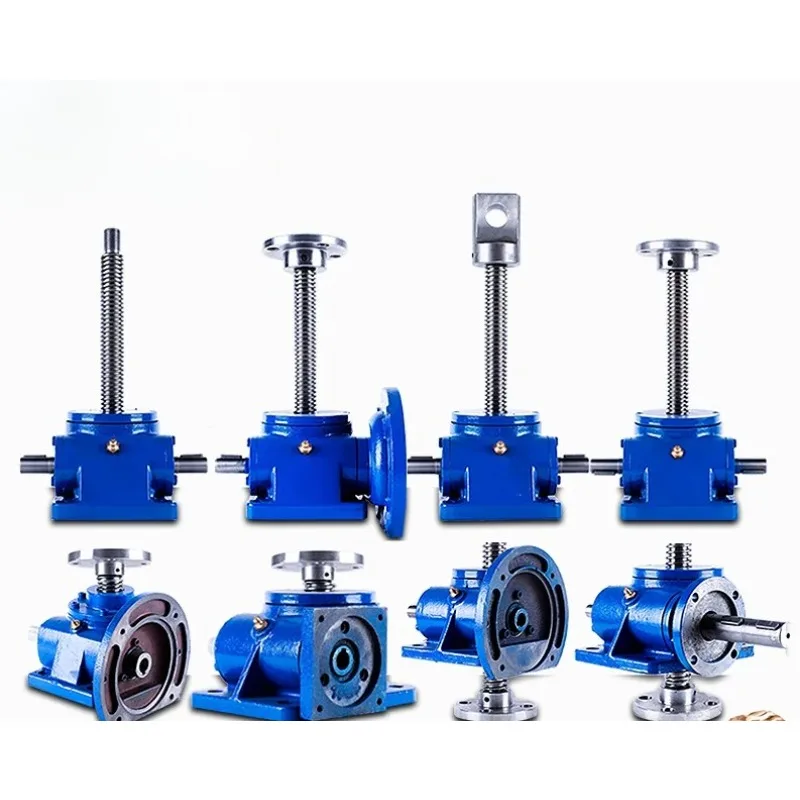 SWL screw lift worm gear vertical flange copper nut electric hand shaking small gear reducer new