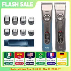 CODOS CHC 980-Tondeuse à Cheveux Professionnelle Sans Fil pour Homme, Rechargeable, avec Chargeur de Siège, Machine de Coupe