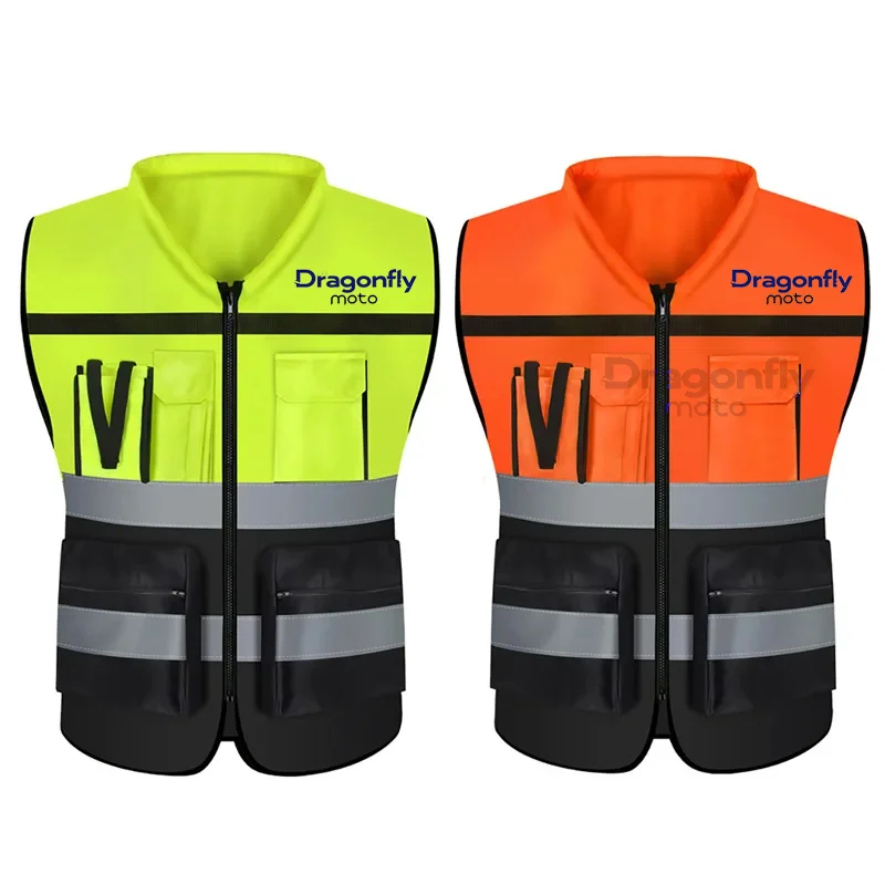 Motorcycle Multi Pocket Safety Vest Night Visibility Gear For Aprilia RSV4 RS660 RS4 RS125 Tuono V4 APR GPR150 GPR12