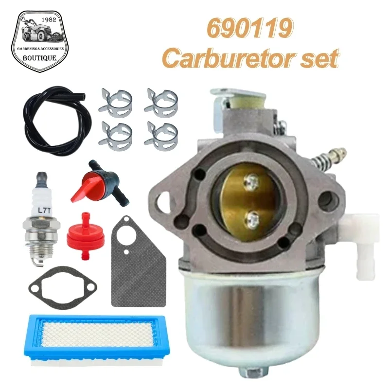 

Carburetor Carb Parts Fit for Brigggggs & Stratton 690119 694526 Snowblower Generator Chainsaw Engine Power Tool Accessories