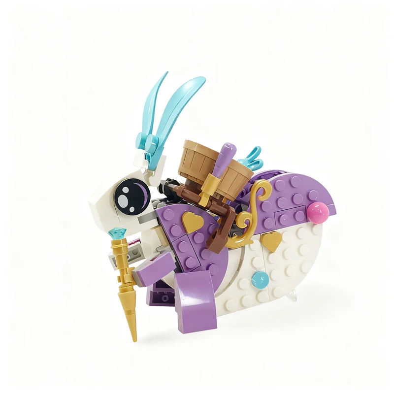 141 peças MOC Dreamzzz Izzie S Esquilo de Orelhas Longas, Blocos de Montar, Brinquedo Educativo de Arquitetura, Ideia de Presente de Natal