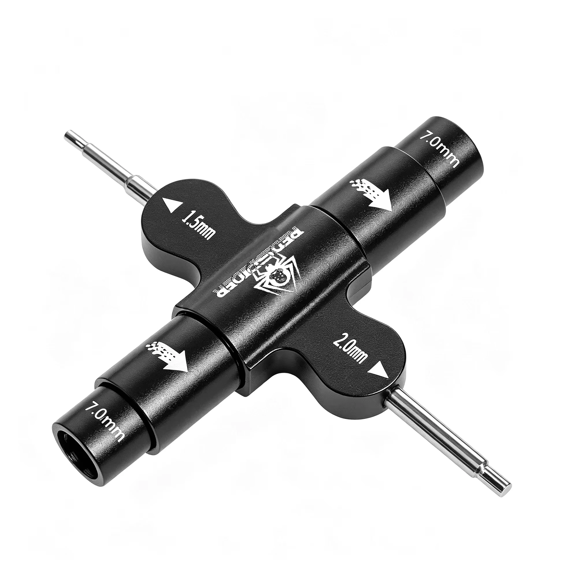 RC Outer Hex Cross Wrench 7mm 7mm Cross Wrenches Sleeve 2mm 1.5mm Hex Screw Driver & Spanner for RC Car Universal RC Repair Tool