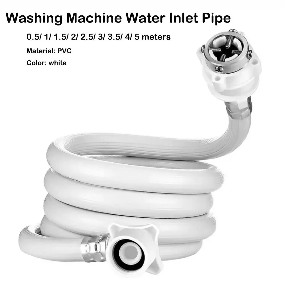 

Extension Pipe PVC Washing Machine Hose Portable Replacement Extension Tube Water Inlet Connection Faucet