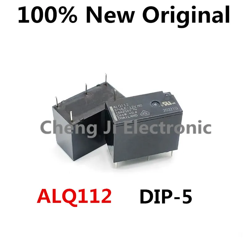 10PCS/Lot ALQ112 、ALQ124 、ALQ105 DIP-5 New Original Universal Power Relay 5VDC、12VDC、24VDC