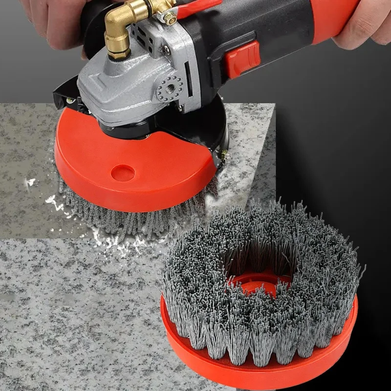 1PC 4 Inch 110mm Round Abrasive Silicon Carbide Antique Brush For Grinding Quartz Marble Granite Stone Surface Polishing Tool