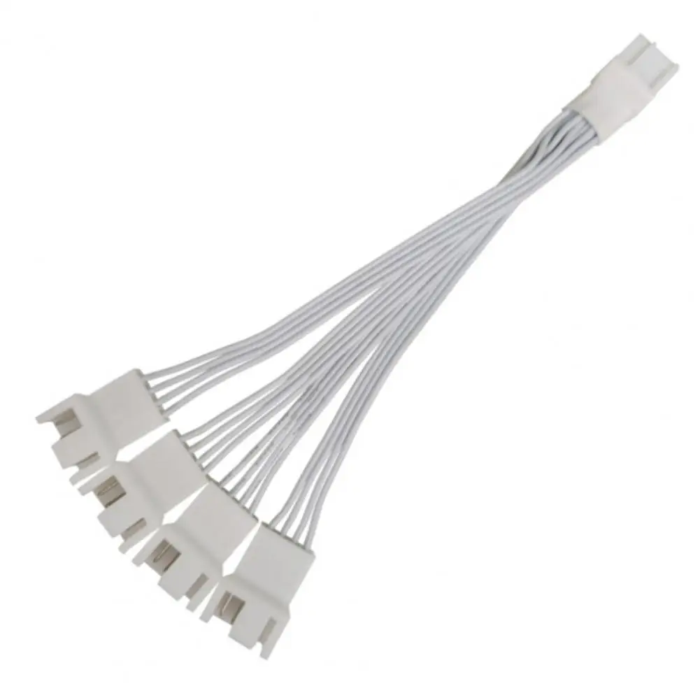 Kabel Adapter wentylator procesor komputera kabel splittera 4 Pin Adapter rozdzielacz 1 do 4 konwerter Pwm 4pin przedłużacz wentylatora kabel zasilający płyta główna