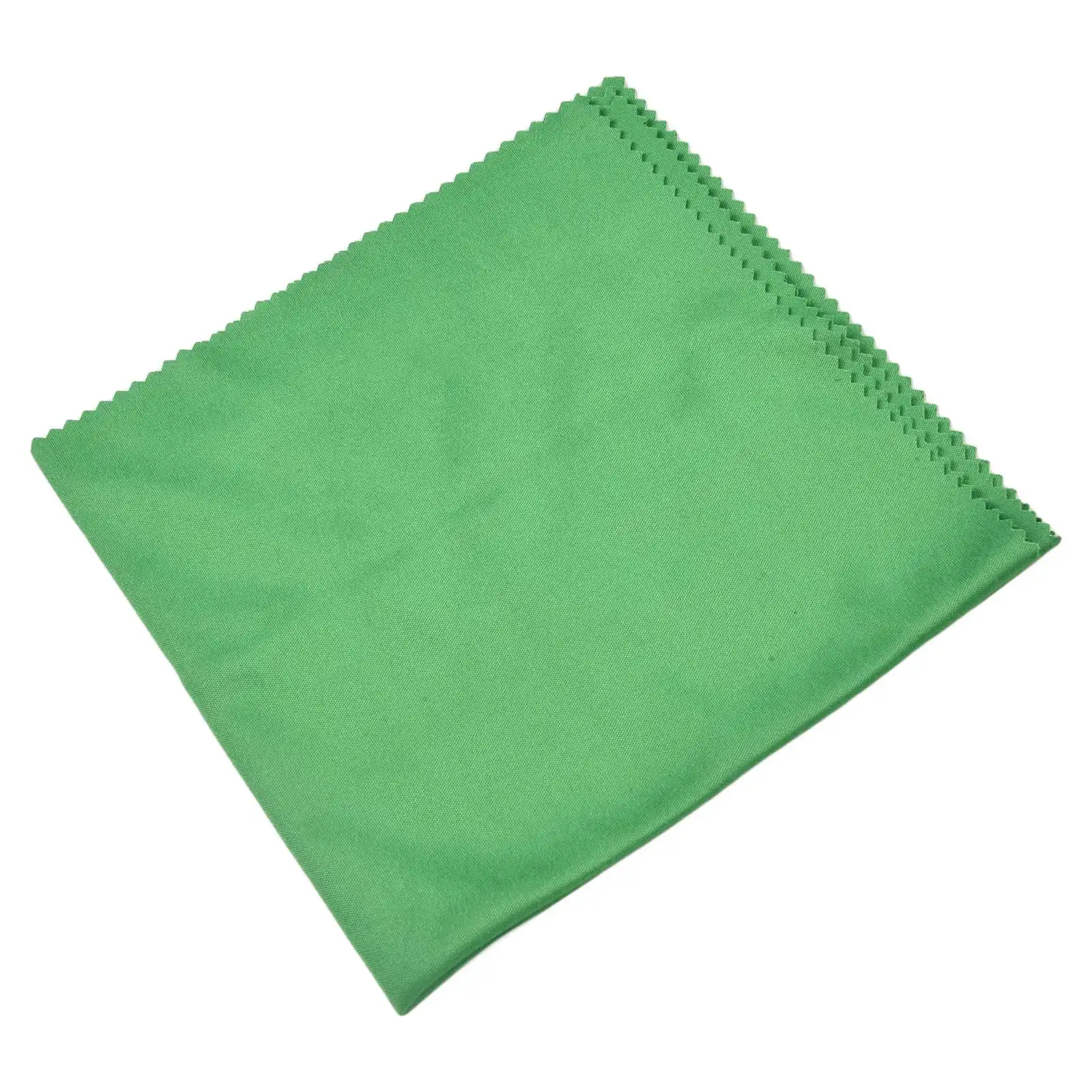 Efficient Dust Removal Wiping Polishing 15cmx15cm Cleaning Cloth For Guitar Bass Green Microfiber Violin Piano