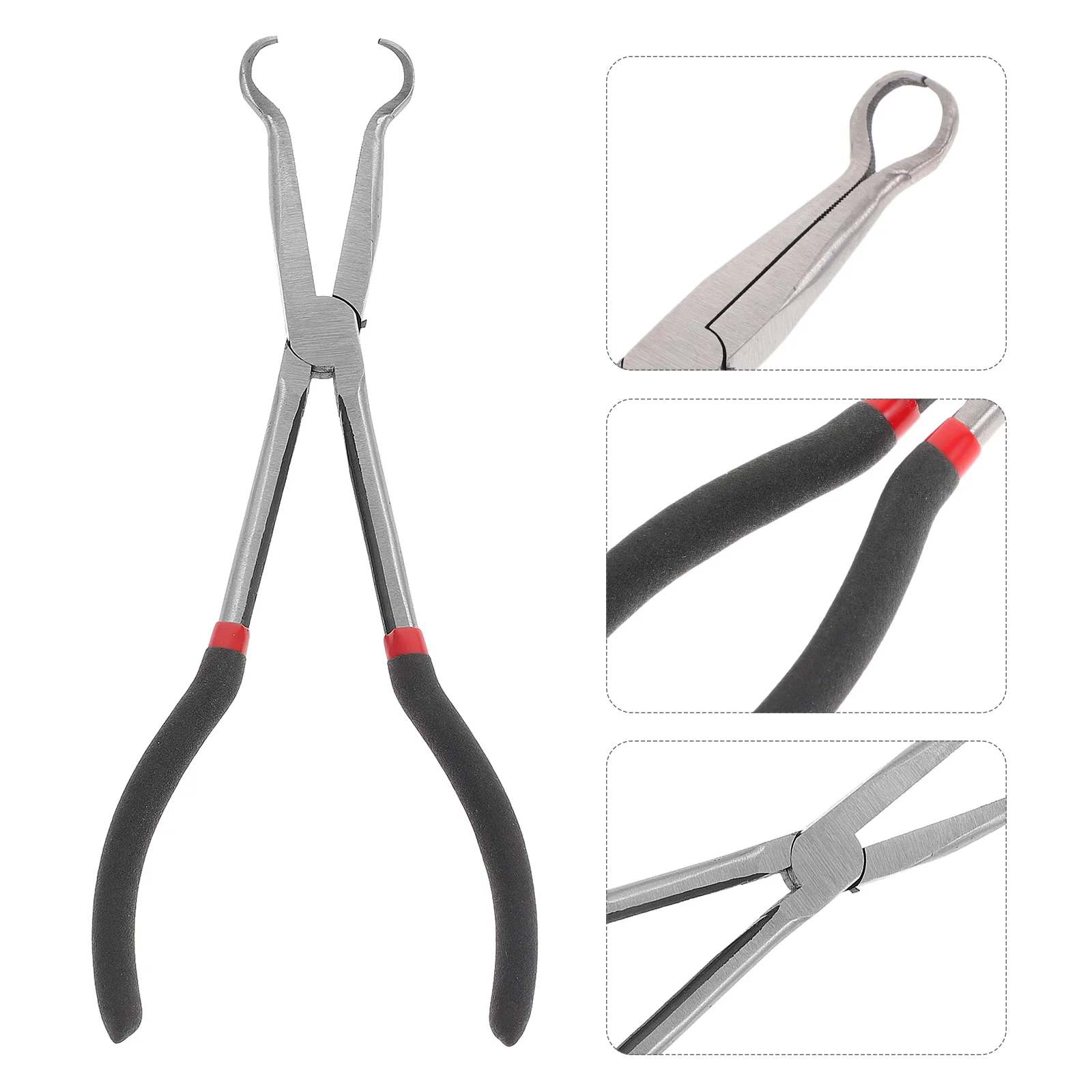 

1pc Lengthening Plier Practical Round Type Plier Cable Plier Auto Repair Wire Clamp (Black) Extended Plier