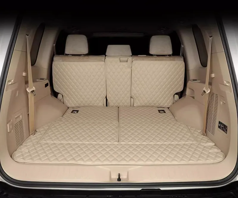 Good car trunk mats for Toyota Land Cruiser 300 7 seats 2026-2022 Special cargo liner boot carpets luggage cover for LC300 2025