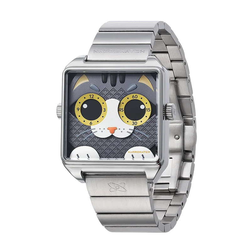 HappieWatch The Shadow Walker A Cool Grey Cat Watch