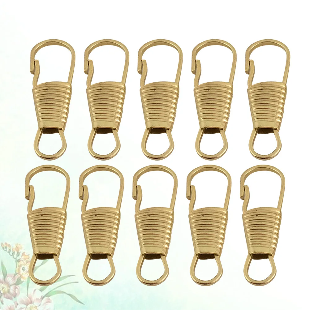

10pcs Diy Zipper Head Large Size Functional Puller For Clothing Shoes Luggage Boots Detachable Multi-Purpose Accessories Golden