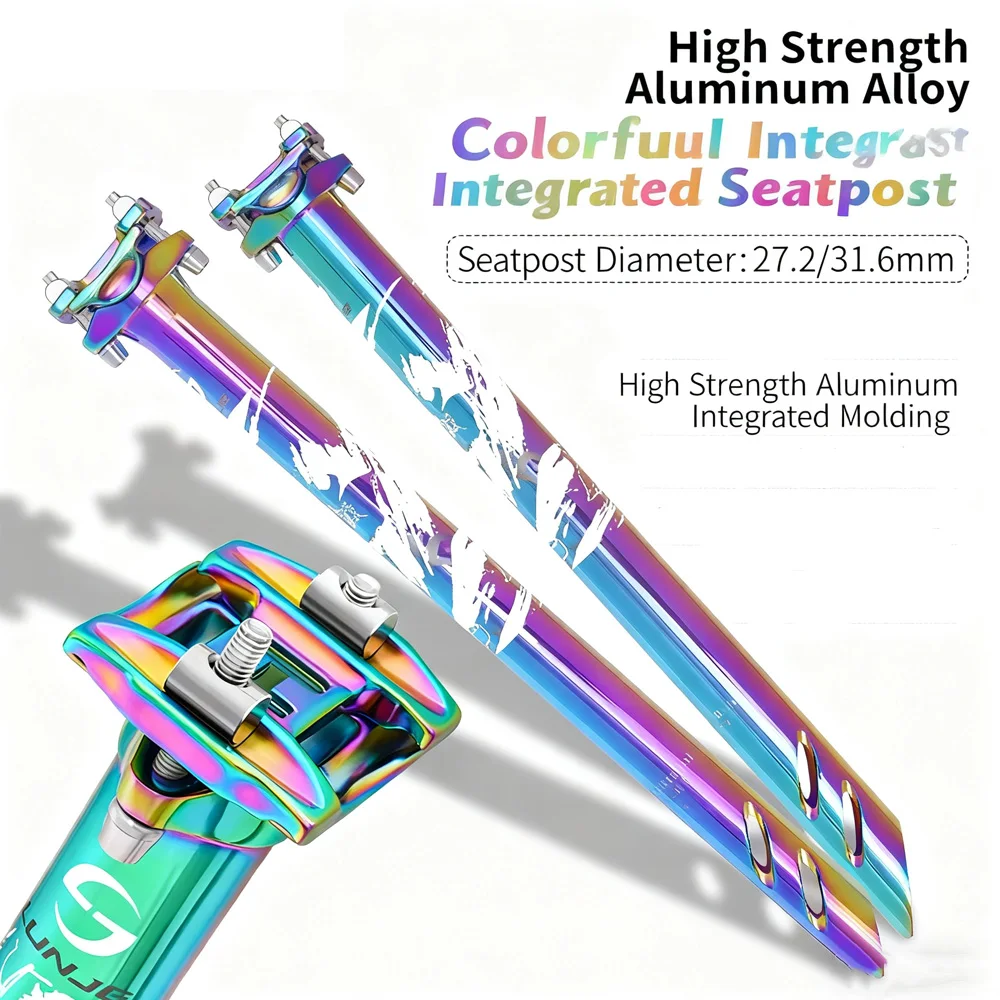 

Bicycle Seatpost Mountain Bike Seatpost 27.2 31.6mm*400mm Bike Seat Tube Aluminum Alloy Seat Post Seat Rod Cycling Accessories