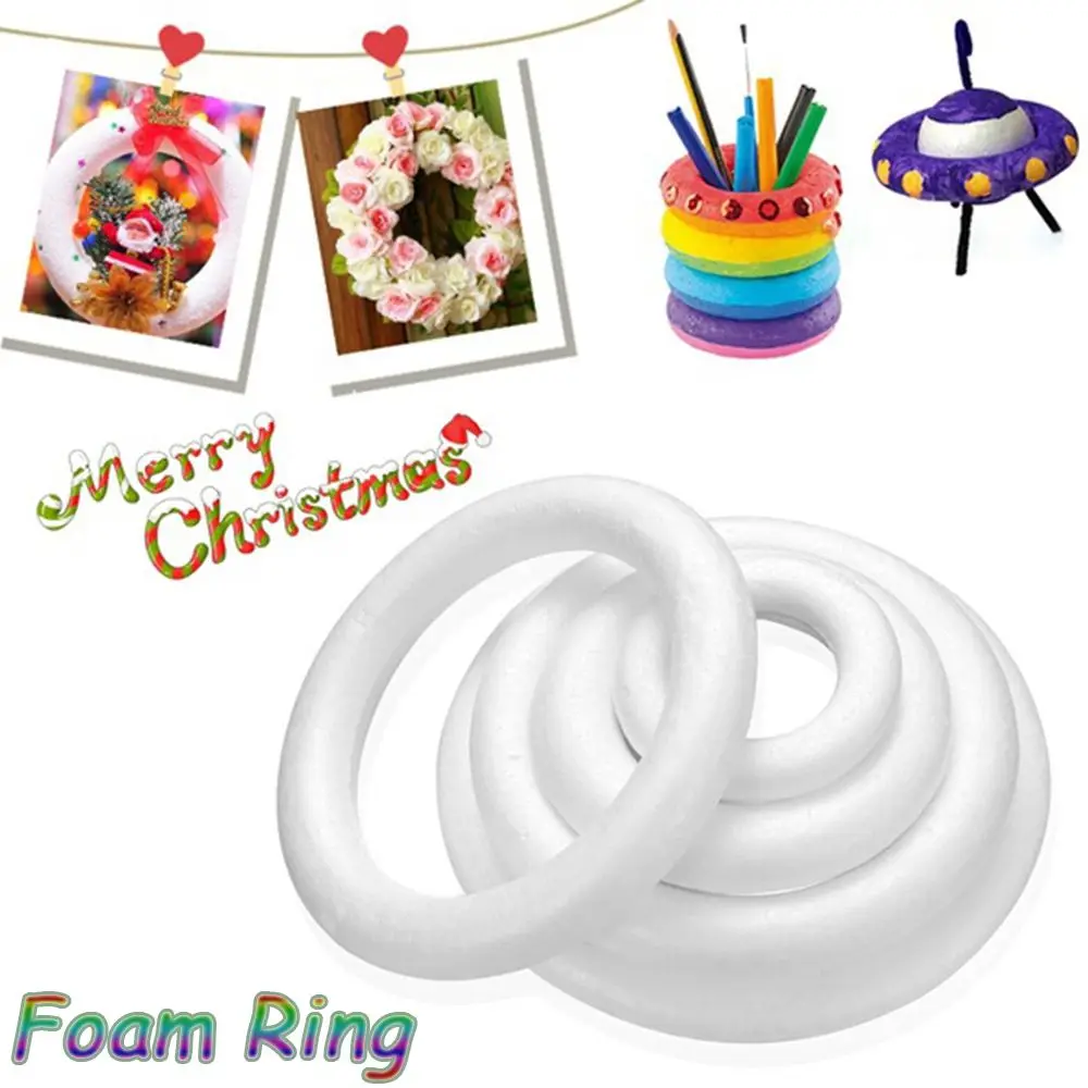 

XMAS Polystyrene Foam Ring For Craft DIY Accessory Handmade Party Decorations