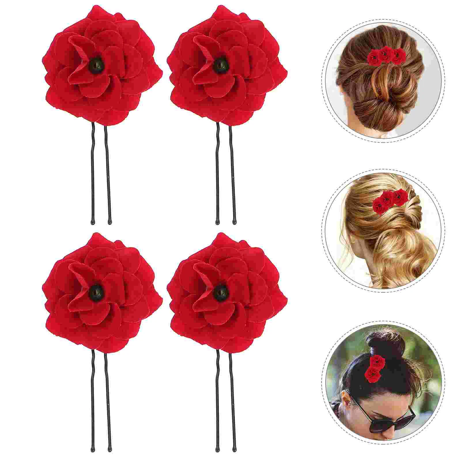 6 Pcs Bridesmaid Hair Chopsticks Decorative Hairpin Gothic Daily Wear Accessories Women