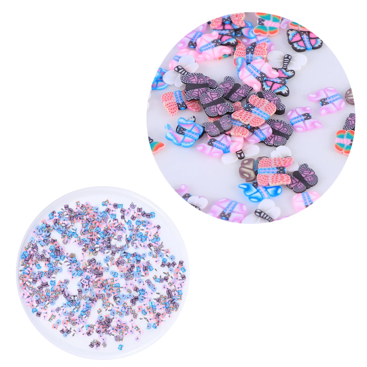 

1000Pcs Colorful Polymer Clay Slices Nail Art Decor Diy Decoration For Nails Fingernails Protector Manicure Accessories