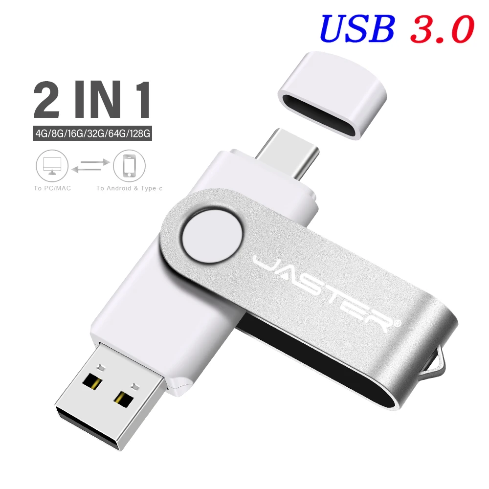 

Высокоскоростная TYPE - C USB 3.0 флэш - накопитель 64 ГБ вращающаяся OTG - память 32 ГБ Бесплатная ручка для ключей для мобильных телефонов Pendrive