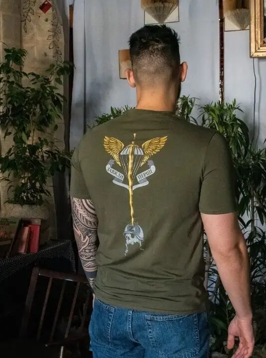 Ukrainian Air Assault Forces Ukraine Military T-Shirt 100% Cotton O-Neck Summer Short Sleeve Casual Mens T-shirt Size S-3XL