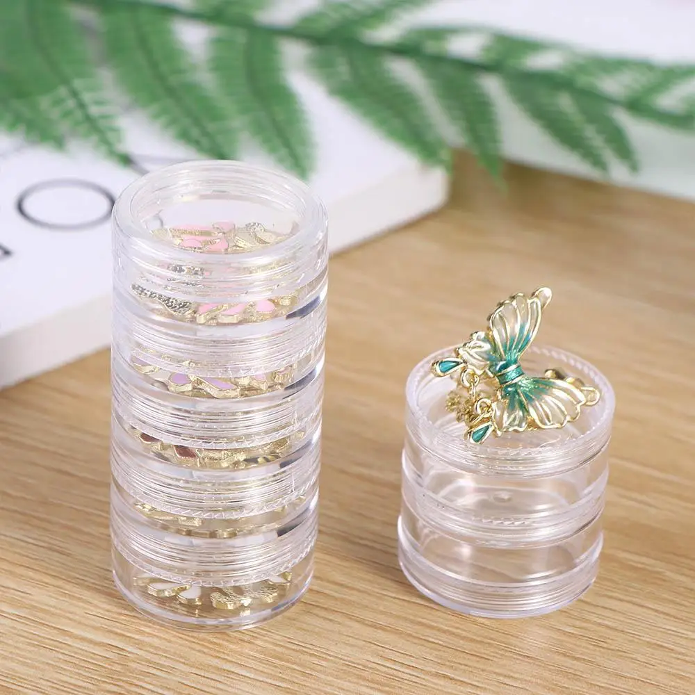 Earrings Case Necklace Storage Case Rotating Plastic Desktop Jewelry Case Women Jewelry Box Storage Box Jewelry Organizer