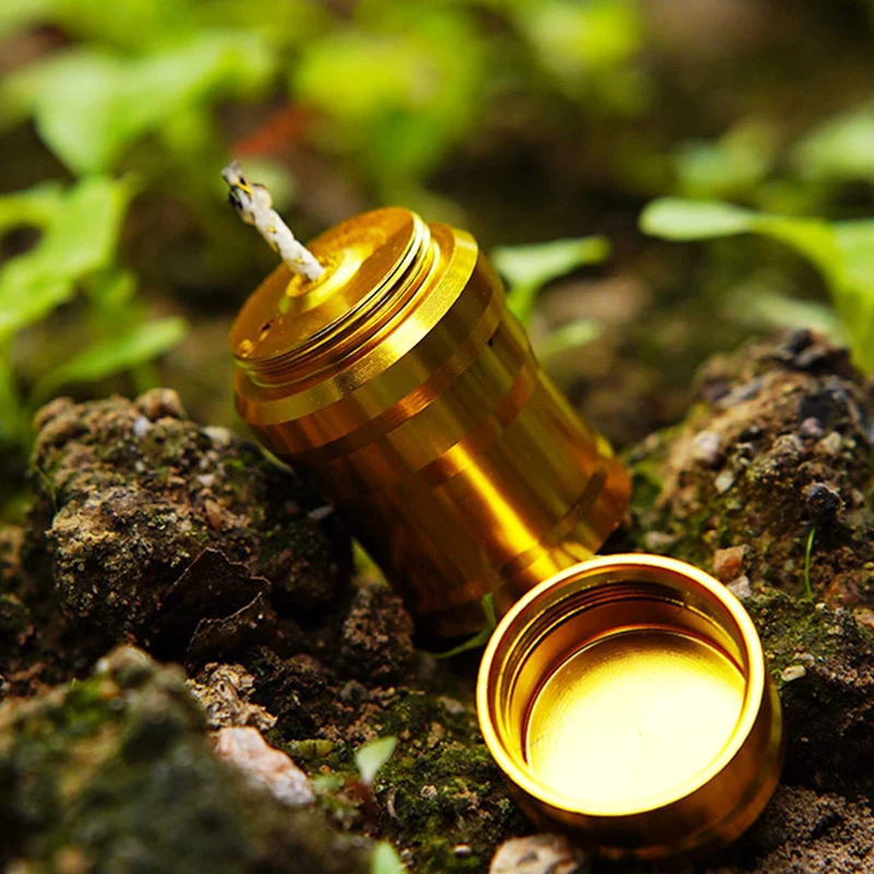Outdoor Portable Mini Alcohol Lamp Metal Mini Heating Liquid Stove Survival Camping Hiking Excellent