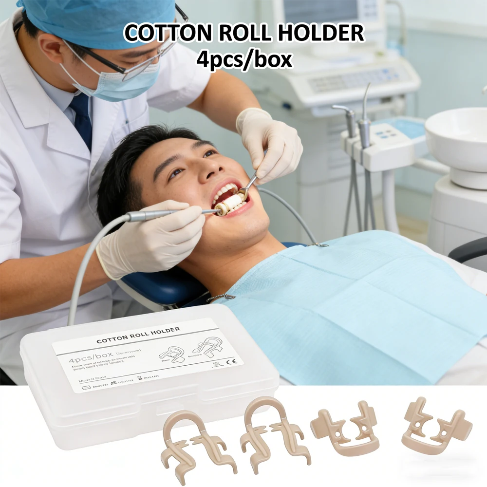 Professional Grade Resin Cotton Roll Holders for Effective Dental Isolation and Bleeding Control