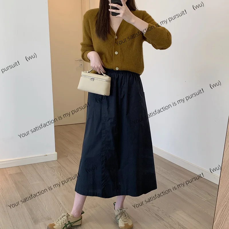 

Брючная юбка в стиле ретро, женская осенняя модная повседневная юбка А-образной формы с высокой талией