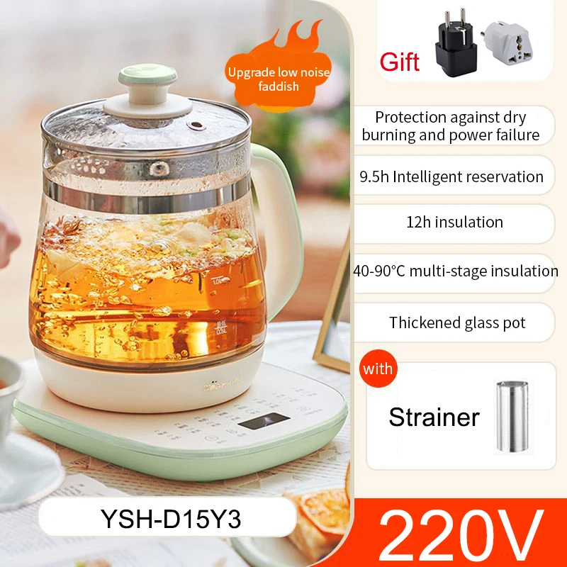 2024 New Health Pot Household Multi functional Electric Water Pot Boiling Water Flower Tea Pot Office Tea Cooking Small Set