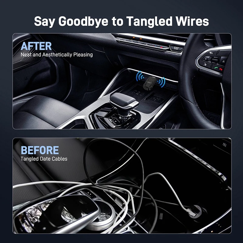 Беспроводной адаптер Carplay преобразует проводный в беспроводной адаптер Carplay для телефона, взаимосвязанная навигация в машине