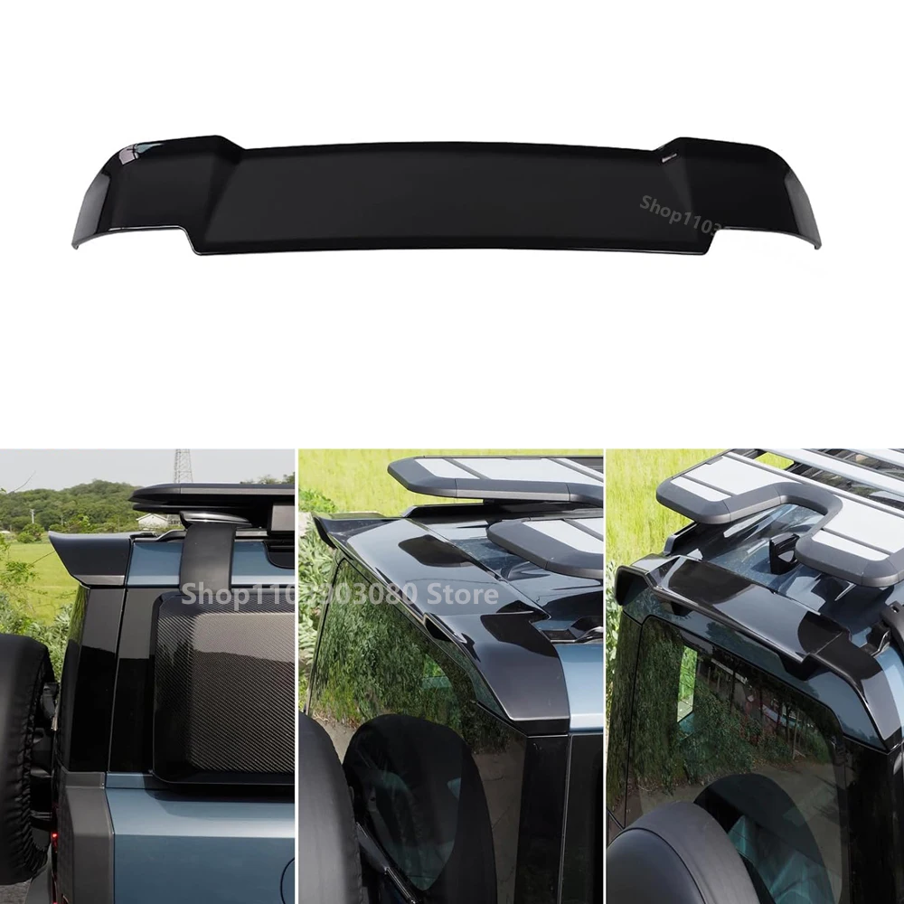 

High Quality ABS Black Rear Trunk Lip Roof Spoiler Splitter Top Wing For Land Rover Defender 2020 2021 2022 2023 2024