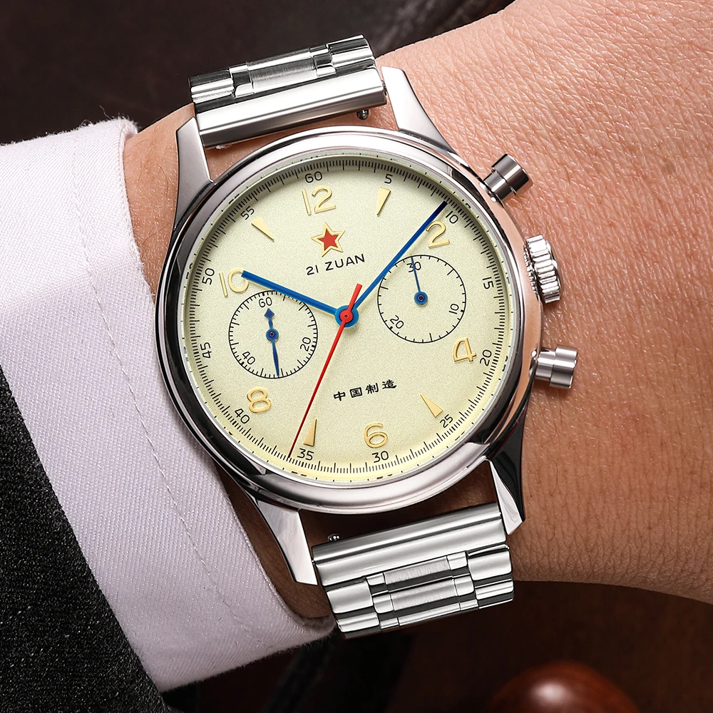 SEAKOSS Heren 1963 Vintage Pil - Chronograph Mechanical Watch Seagull 1963 recensie en prijs