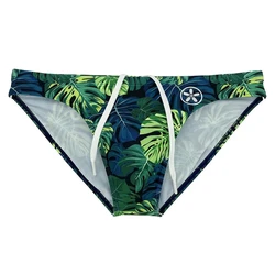 Sexy Leaves Men's Swimwear Briefs Bikini Swimsuit Man Swimming Suit Trunks Men Beach Shorts GreatAsia Male Surfing Bathing Wear
