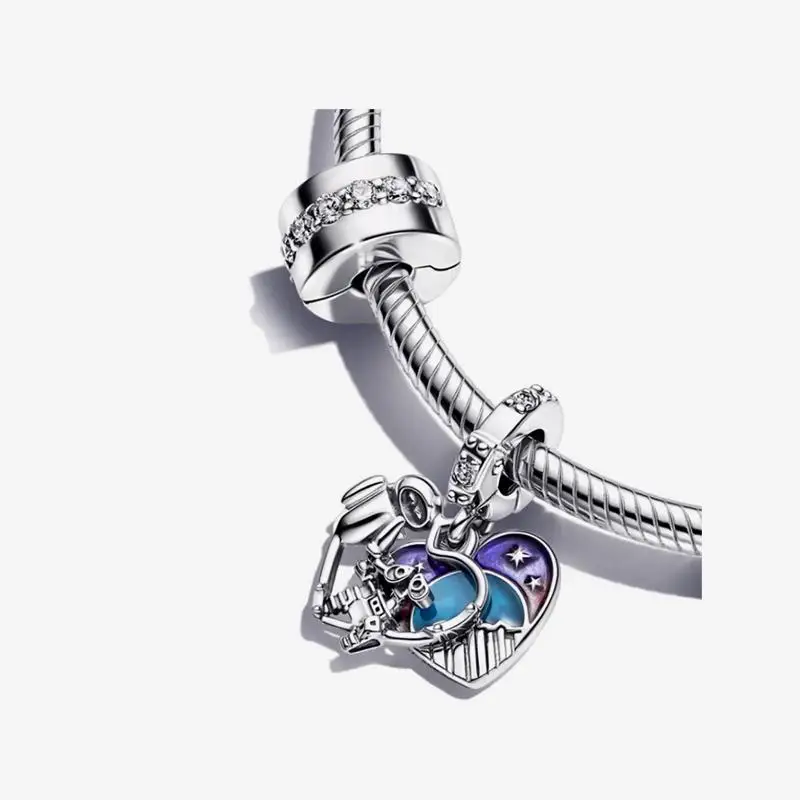 Vendita calda ciondola Charm Bead Fit braccialetto originale donna 925 gioielli con ciondolo in argento