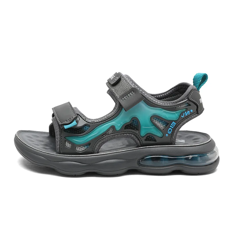 Korean Japanese Style Boys Sandals Summer New Anti-Slip Beach Shoes Children's Comfortable Breathable Slip-On Footwear