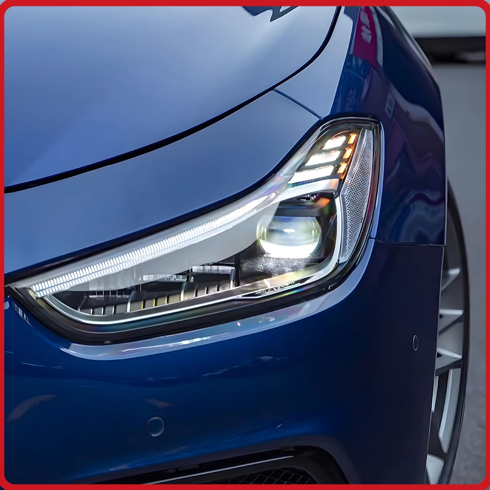 For Maserati Ghibli M157 2014-2023 Headlights Assembly Upgrade LED Lens Matrix Headlight Flashing Turn Light Plug and Play