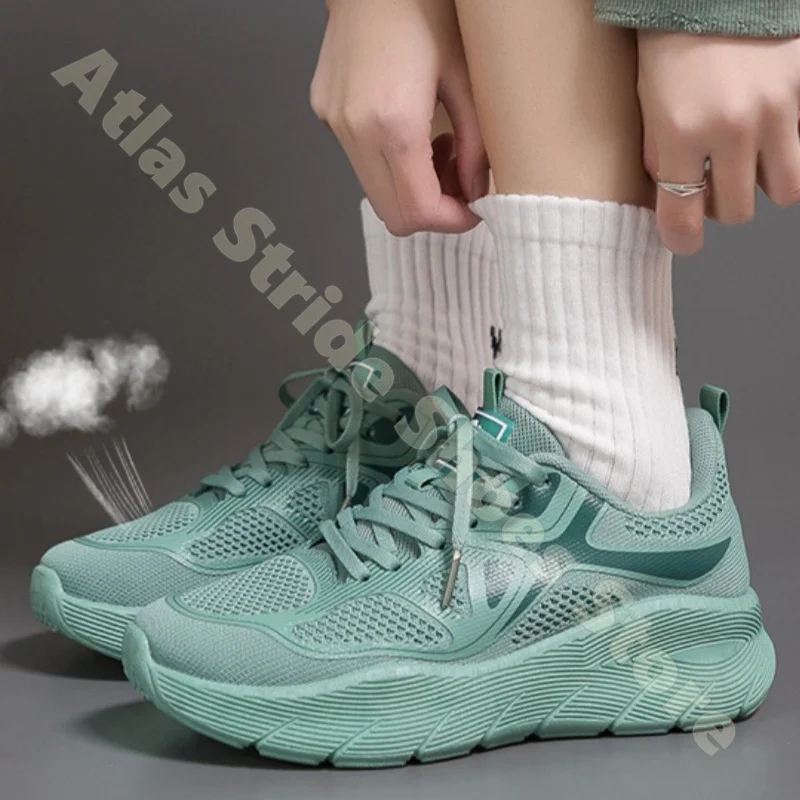 Mesh Running Shoes Breathable Lightweight Non Slip Cushioned Supportive Comfortable Athletic Walking Training Workout Sneakers