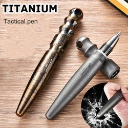 NEW Titanium Portable EDC Tactical Pen Mini Self Defense Window Breaking Pen Outdoor Camping Titanium Signature Pen For Women's