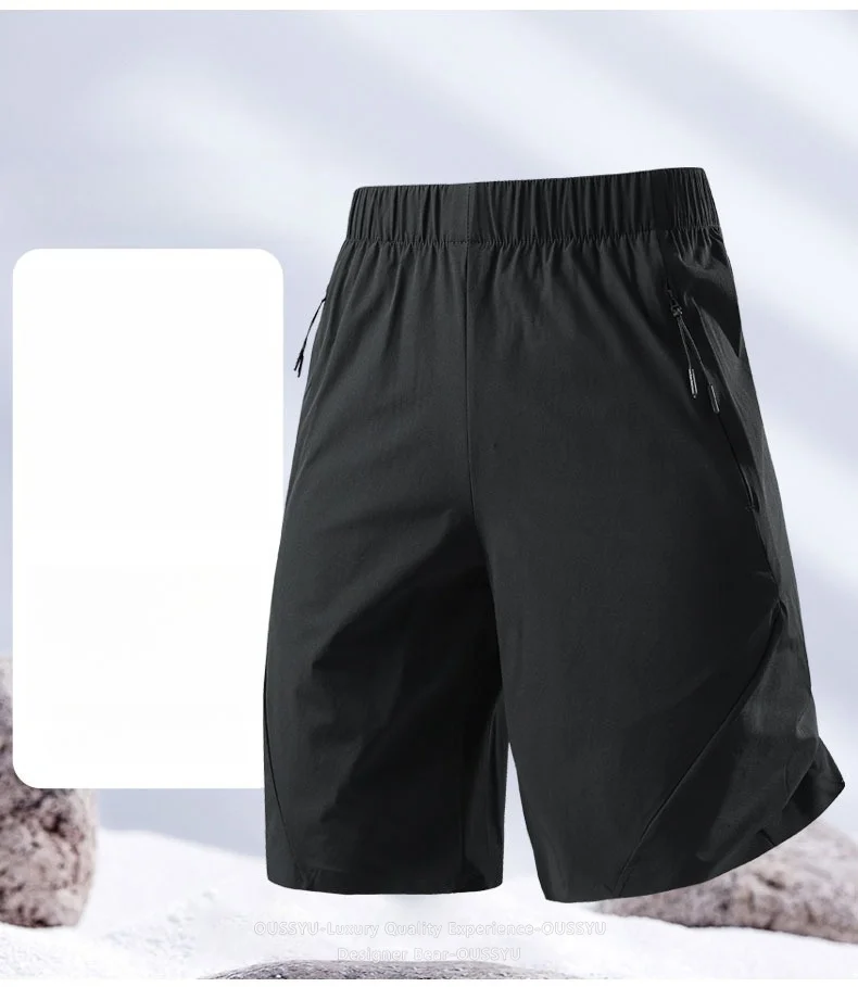 Sommer Hochelastische Schnelltrocknende Shorts für Herren, Weite Elastische Outdoor-Sport-Jorts, Lässige Arbeits- und Taktische Cargo-Shorts für Herren in Übergrößen bis 8XL – Detail 4