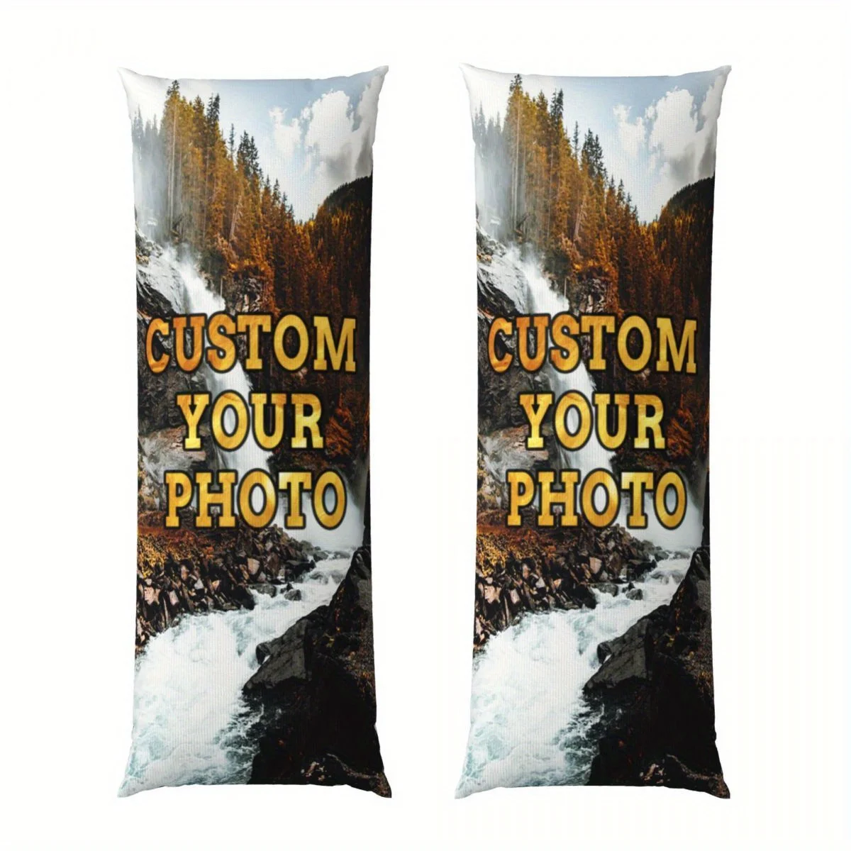 1pc， Polyester plush pillowcase, personalized customized photo pillowcase, funny style pillowcase, double-sided printing, 20 inc