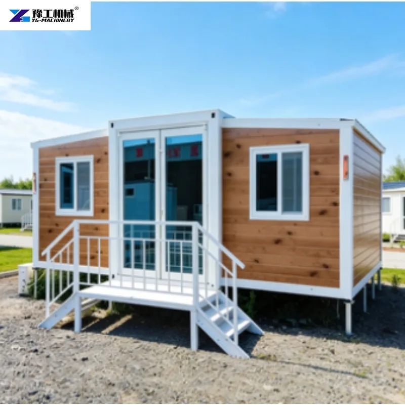 Maison conteneur économique de 20 pieds ou 40 pieds avec salle de bain et cuisine, maison pliable portable