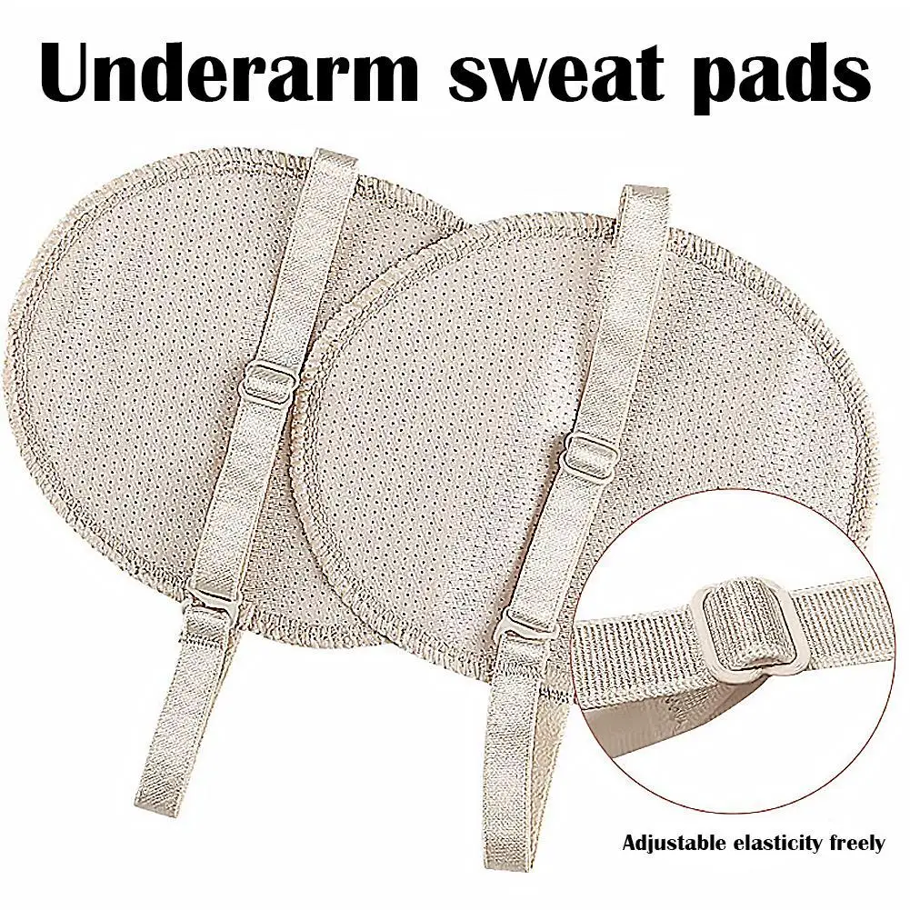 1Pair Washable Underarm Sweat Pad Reusable Absorbent Deodorant Pad Armpit Anti Sweat Pads Absorbing Guards Dress Sweat For Woman