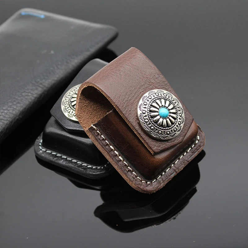 

Handmade Genuine Leather Sheath for Lighter Premium Vintage Lighter Case for ZORRO Protection Stylish Lighter Box