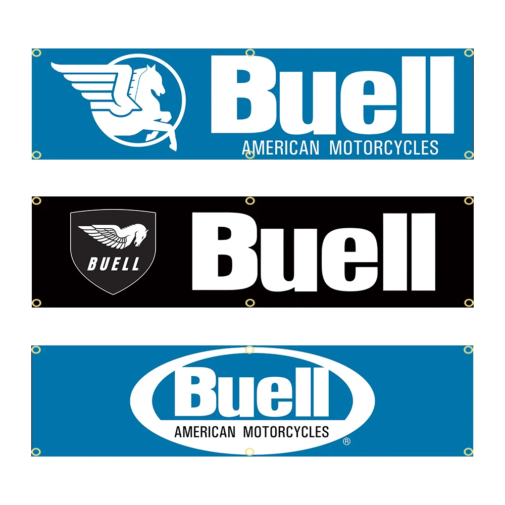 60X240cm Buells Banner Flag Polyester Printed Garage or Outdoor Decoration Tapestry