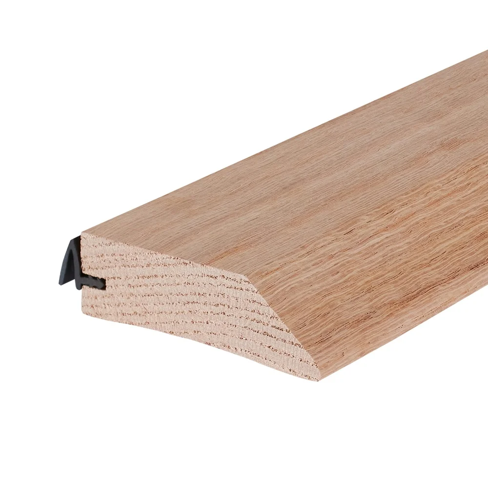 عتبة باب من الخشب الصلب الطبيعي من الفينيل 3-1/2 بوصة واط 1 بوصة ارتفاع 36 بوصة L مشروع الرطوبة والغبار والحشرات تصميم ممتص الصدمات سهل #3