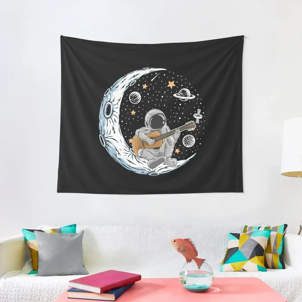 

Astronaut playing guitar - In space with markiplier Tapestry Wallpaper Nordic Home Decor Funny Tapestry