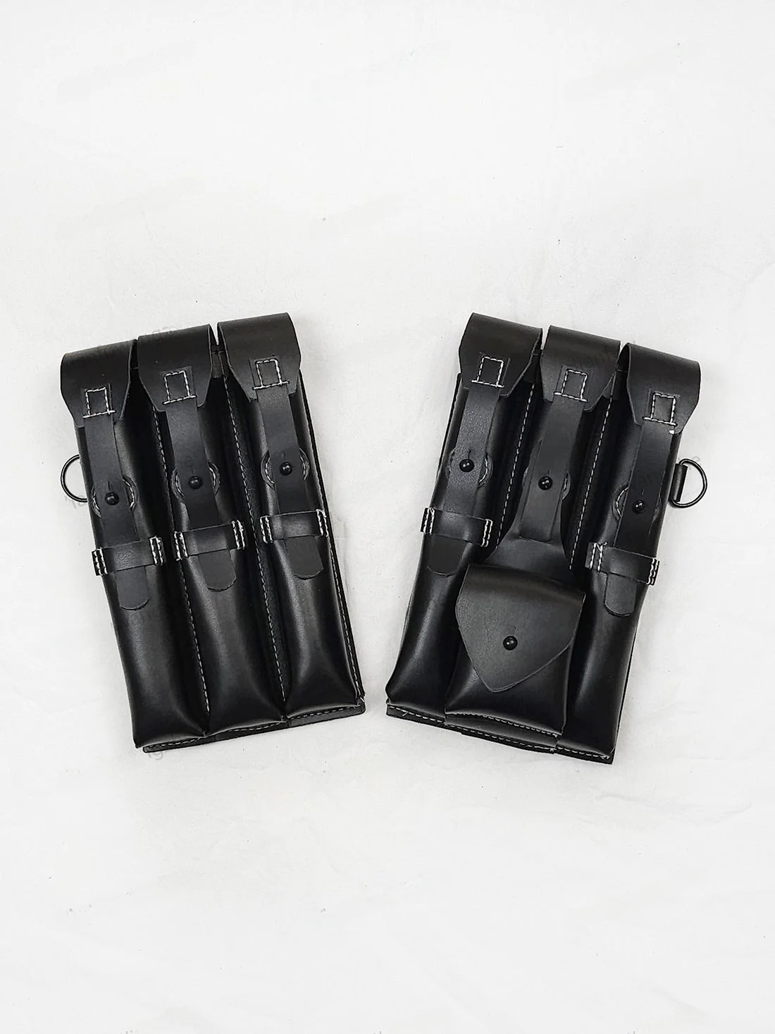 MP40 タイプ牛革トリプルツールキットウエストバッグ スポーツやアウトドア活動用 メンズソフトレザーバッグ 電話ポケット付き