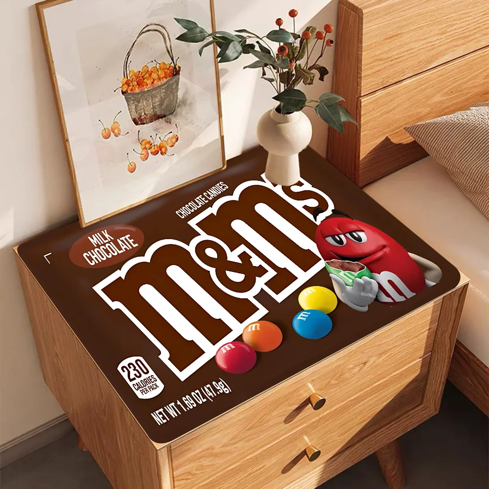 M&Ms Chocolate Coffee Cup Ironing Mat Modern Art Texture Drying Mat Kitchen Counter Coffee Bar Drain Mat