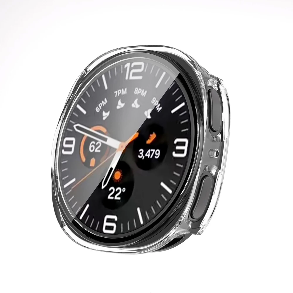 Custodia protettiva per schermo in vetro per PC per Samsung Galaxy Watch 8 40MM 44MM Paraurti protettivo antiurto per Galaxy Watch 8 Classic 46MM